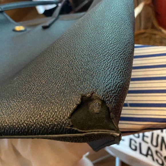 Tory Burch Black Leather Tote - Picture 5 of 16